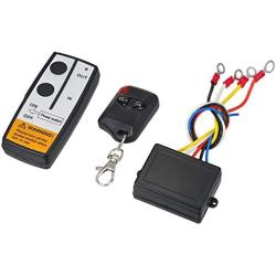YUANGANG 12V-24V 50ft Smart Winch Wireless Remote Control Switch Set E Universal Indicator Light for Jeep Truck ATV
