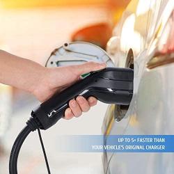 Orion Motor Tech Quick Portable Level 2 EV Charger, 110-250V 32A Indoor Outdoor Electric Vehicle Charging Station, 7.2kWh NEMA 14-50 Plug for SAE J1772 Electric Cars, Heavy-Duty Casing, 25ft Cord