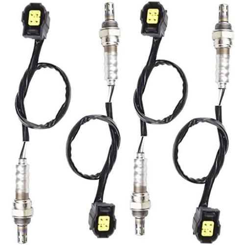higherbro 4x Oxygen O2 Sensor 1 & 2 for 2005 2006 2007 2008 2009 2010 Chrysler Sebring 2.7L 3.5L Upstream + Downstream Upper Lower