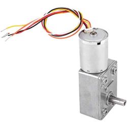 DC 12/24V Brushless Worm, Electric Motors Fan Motors Motor Speed Reduction Gear Motor for Robots Locks DIY, Gear Motor 4~150Rpm [12V 10RPM]