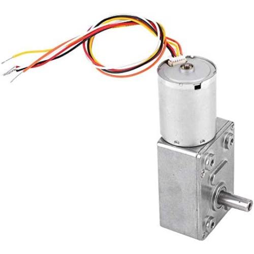 DC 12/24V Brushless Worm Motor Speed Reduction Gear Motor for Robots Locks DIY, Gear Motor 4~150Rpm (12V 90RPM)