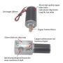 DC Worm Gear Motor 24V 8MM Shaft Electric Gearbox Motor High Torsion Speed Range 10-500RPM(100RPM)