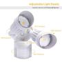 JJC LED Security Lights ,Motion Sensor Flood Light Outdoor Fixture,2000LM 20W(120W Equiv.),IP65 Waterproof,5000K Daylight White ETL Listed Outdoor Lighting White (Not Solar Powered)