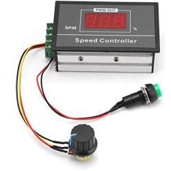 DC 6-60V 12V 24V 36V 48V 30A Adjustable PWM Motor Speed Controller Digtal Display DC Motor Control Governor Start Stop Switch