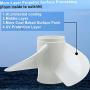 GELAIDI 13x19-K Upgrade Aluminum Outboard Propeller Compatible with Yamaha Engines 50HP-130HP, 15 Tooth, RH,3 Blades，White，No.6E5-45941-00-EL