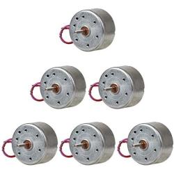 Topoox 6 Pack DC 3V 1730RPM Mini Electric Motor for DIY Toys Wind Turbine Generator