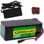 Wnicek 48V 12000mAh Electric Bicycle Lithium-ion Battery 12000mAh E-Bike Battery Pack for 200W/ 350W/ 500W/ 750W/ 1000W Motors for Mountain Bike Electric Scooterwith Charger