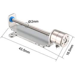 uxcell 2PCS DC 3V 2 Phase 4 Wire Micro Stepper Stepping Motor Screw for Camera Focusing Motor
