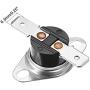 uxcell KSD301 Thermostat 125°C/257°F 10A Normally Closed N.C Adjust Snap Disc Temperature Switch for Microwave,Oven,Coffee Maker 5pcs