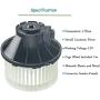 A/C Blower Motor Assembly for GMC Sierra Yukon Chevrolet Silverado Tahoe Cadillac Escalade
