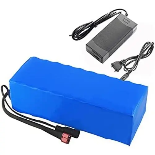 Jieoto 36V Ebike Lithium Battery 10AH Scooter Battery Pack with Charger and BMS for 250W 350W 500W 750W Motor for Electric Bicycle Scooter Electrical Tools Airplane Model