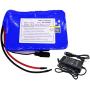 Jieoto Electric Bike Battery, 24V 8Ah Lithium-Ion Battery, 6S 4P 25.2V 8000mAh Lithium Battery Pack, with BMS and Charger, for 500W Electric Bike Scooter Motor
