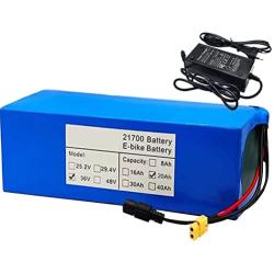 Wnicek 36V 20AH 10S 4P E-Bike Battery XT60 Plug Li-ion Battery Pack Rechargeable Lithium Battery for 750W 500W 350W 250W 200W Motor with Charger and BMS