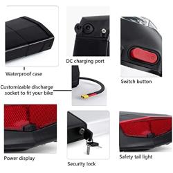 36V 12.5Ah E-Bike Lithium-Ion Battery, Built-in 30A BMS, Replacement Battery Pack for 250W/350W/500W/750W Motors, with 42V 2A Charger