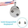 Vivid Color Fade Resistant Motorcycle 6 x 9 American Flag with Flag Pole Mount for Honda Goldwing CB VTX CBR Yamaha Harley Davidson(2 Flag Pole Mount + 4 USA Flag)