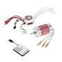 Surpass Hobby 2845 3800KV Waterproof Brushless Motor with 45A Brushless ESC and Program Card Combo for 1/14 1/12 RC Car
