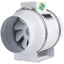 JAHH Ventilation Fan Duct Fan, Quiet Energy Saving Motor Adjustable Speed Controller，Inline Duct Fan with Speed Controller - Ventilation Exhaust Fan for Heating Cooling Booster