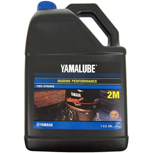 YAMAHA LUB-2STRK-M1-04 Yamalube 2M Marine 2-Stroke Oil NMMA TC-W3 Gallon; LUB2STRKM104 Made