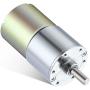 Greartisan DC 12V 200RPM Gear Motor High Torque Electric Micro Speed Reduction Geared Motor Centric Output Shaft 37mm Diameter Gearbox