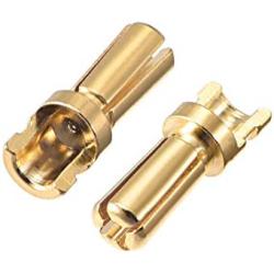 uxcell 3.5mm Bullets Connector Gold Plated Banana Plugs Male for RC Battery ESC Motor 10pcs