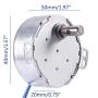 2PCS Cup Turner Motor Synchronous Synchron Motor 50/60Hz AC 100~127V CCW/CW 4W with 7mm Flexible Coupling Connector and 6ft Power Cord Switch Plug for Hand-Made, School Project, Model (5-6R)