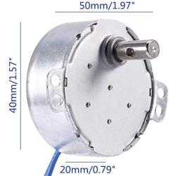 Electric Synchron Motor Synchronous Synchron Motor Turntable Motor Cup Turner Motor 110V 100-127VAC 50/60Hz 4W 2.5-3RPM/MIN CCW/CW Direction for Hand-Made,School Project,Model or Guide (8PCS/2.5-3RPM)