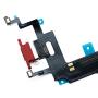 Johncase OEM Charging Port Dock Connector Flex Cable + Microphone + Vibrating Motor Buckle Replacement Part Compatible for iPhone XR All Carriers (Red)