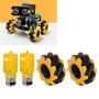 FTVOGUE Mecanum Wheel + for TT Geared Motor DIY Smart Robot Car Parts 48mm,Motor