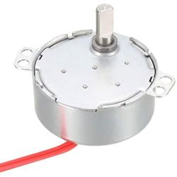 uxcell Synchronous Gear Motor AC 24V 0.9-1.1RPM 50-60Hz Electric Motor CCW/CW 4W for Electric Fan