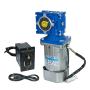Bemonoc AC 110V 120W Electric Worm Gear Motor 28RPM High Torque with AC Speed Controller Kits Output Shaft Diameter 14mm