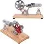 Stirling Engine Model Kit, Simple to Operate Stainless Steel Smoother Operation Zinc Alloy Multi Purpose Stirling Engine Motor Toy