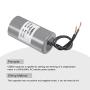 MECCANIXITY CBB60 Run Capacitor 10uF 250V AC 2 Wires 50/60Hz Cylinder 73x38mm for Air Compressor Water Pump Motor
