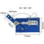 BEMONOC DIY Design DC 24V Linear Actuator Reciprocating Motor Stroke 30 Degrees High Speed 250 RPM DC Worm Geared Motor Adjustable