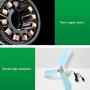 Utopone Small Solar Ceiling Fan USB Interface can Charge Mobile Phone Easy to Start Ceiling Fan Rotary Button Stepless Speed Regulation Round Edge Treatment Built-in Hook