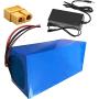 Jieoto 72V E-Motorcycle Lithium Battery 20Ah 30Ah 40Ah Li-ion Battery Pack Built-in 30A-50A BMS Battery with Charger for Electric Scooter Electric Bike Mopeds Electric Tricycle