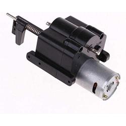 Vehicles-OCS 1/16 Two-Speed Upgraded Gearbox RC Car Black Shift Transfer Replacement with Motor+Servo Plastics Split for WPL Parts