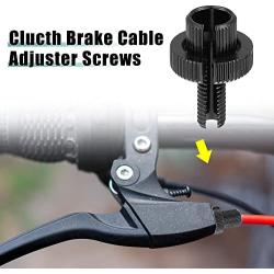 X AUTOHAUX 4pcs M8 Bike Bicycle Motorcycle Aluminum Alloy Brake Clutch Lever Cable Adjuster Screws Fastener Bolt Accessories