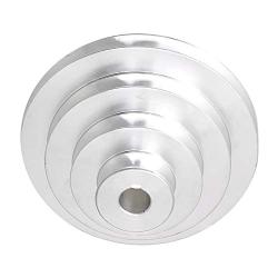 Homeswitch Aluminum 16mm Bore 4 Step A Type V-Belt Pagoda Pulley Belt Outer Dia 41-130mm