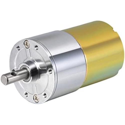 uxcell 12V DC 110 RPM Gear Motor High Torque Electric Reduction Gearbox Centric Output Shaft