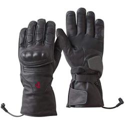 Gerbing 12V Vanguard Heated Motorcycle Gloves – Cowhide Leather Gloves with AQUATEX Membrane, Full-Length Gauntlet, Thinsulate Insulation