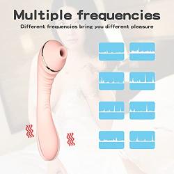 BEELOO Dual Motor Wireless Soft Silent Cordless Waterproof USB Recharging Therapeutic Vi Power Color Pink, Large