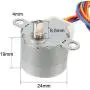 uxcell 24BYJ48 DC 12V Reduction Stepper Motor Micro Reducer Stepping Motor 4-Phase 5-Wire
