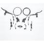 CONHIS Motor Ebike 4 Piston Hydraulic disc Brake Sets Four Piston Caliper Hydraulic Disc Brake for Bafang mid Drive or Normal Kits