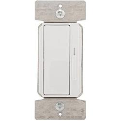 Eaton DFS15P-W Devine 1.5 Amp 120V 3-Speed Slide Fan Control, Ivory Finish