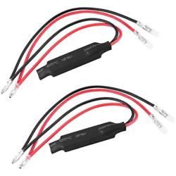 Terisass 10W Motorcycle LED Turn Signal Resistor Indicator Light Load Resistor 12V Resistor LED Flasher Turn Signal Indicator Adaptor Fix Error Flash Controller for Motorcycle Motorbike Universal