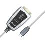 DTECH FTDI USB to Serial Adapter RS485 RS422 to USB C Cable with Breakout Board LED Indicators RS-422 RS-485 Cable Converter Supports Windows 11 10 8 7 XP Mac (6 Feet)