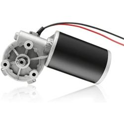 uxcell DC24V 80W 100RPM 8N.M Reversible Worm Gear Motor High Torque Speed Reducing Electric Gearbox Motor-JCF63R