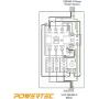POWERTEC 71442 Magnetic Switch Box, 220/240V, 3 HP, 8-12 Amps w/Phase Failure Protector, Multi Color