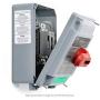 Leviton MS4X-302 30 Amp, 600 VAC, 2-Pole, Non-Fused Manual Motor Starter, Suitable as Motor Disconnect,, Type 4X Thermoplastic Enclosure, IP67-Watertight