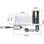 BEMONOC DIY Design DC 24V Linear Actuator Reciprocating Motor Stroke 5/10mm 30rpm Small Size Big Torque